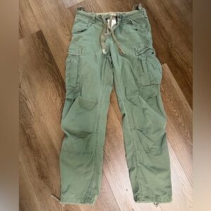 Y2K Abercrombie & Fitch Olive Green Cargo Joggers